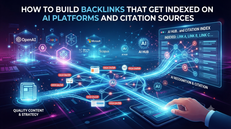 How to Build Backlinks That Get Indexed on AI Platforms and Citation Sources